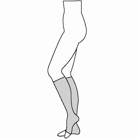 Fashion Plus Below Knee, Open Toe [Beige] - DISCONTINUED